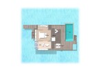 Vila cu piscină cu apă - plan