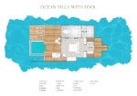 Planul vilei oceanice cu piscină