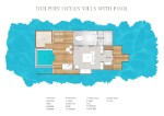 Planul vilei Dolphin ocean cu piscină