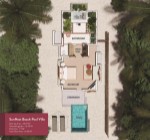 Vilă pe plajă cu piscină - plan