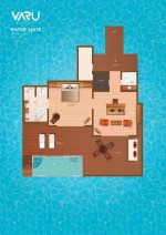 Apartament pe apă cu piscină