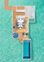 Vilă de apă cu piscină - plan