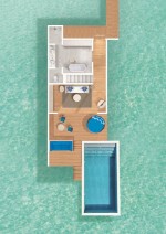 Water villa Duplex cu piscină - plan parter