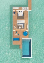 Vilă cu apă Duplex cu piscină - plan parter etaj